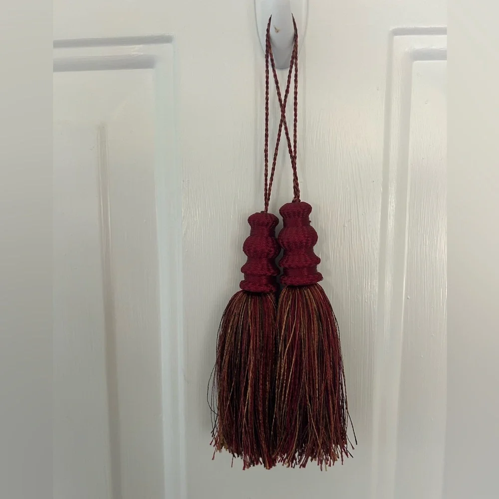 Burgundy Drapery Tassels 10 Inches